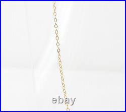 Vintage Antique HM Solid 9ct 9k Gold Fine Cable Chain Necklace Safety 19.25'