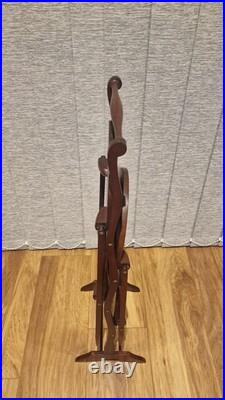 Vintage/Antique Mahogany 4 Tiered Folding Cake Plant Stand Wooden