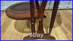 Vintage/Antique Mahogany 4 Tiered Folding Cake Plant Stand Wooden