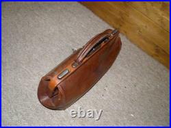 Vintage/Antique Mini Gladstone Bag English Leather Doctors Bag