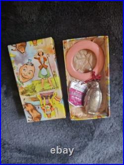 Vintage Antique Penguin Baby Rattle Electro Plate on Nickel Silver English Boxed