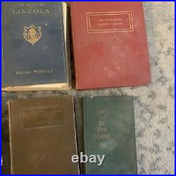 Vintage & Antique Philosophy Books, Red Green Aesthetic Decor, Early 1900's 7x