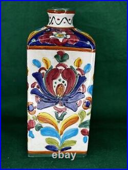 Vintage Antique Prof. Mancinelli Deruta Graffito Large Bottle/Decanter