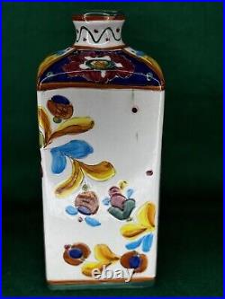 Vintage Antique Prof. Mancinelli Deruta Graffito Large Bottle/Decanter