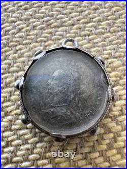 Vintage Antique Rare Sterling Silver Charm Dated 1887 English