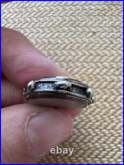 Vintage Antique Rare Sterling Silver Charm Dated 1887 English