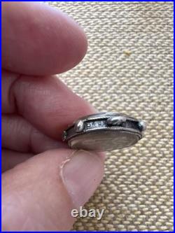 Vintage Antique Rare Sterling Silver Charm Dated 1887 English