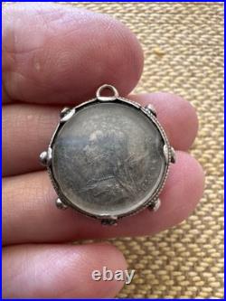 Vintage Antique Rare Sterling Silver Charm Dated 1887 English
