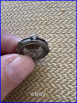 Vintage Antique Rare Sterling Silver Charm Dated 1887 English