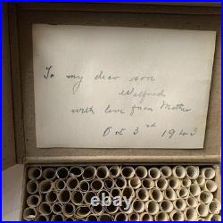 Vintage Antique Religous Scrolls Box'Exceeding Great & Precious Promises' Bible