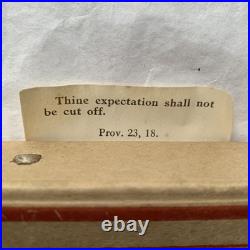 Vintage Antique Religous Scrolls Box'Exceeding Great & Precious Promises' Bible