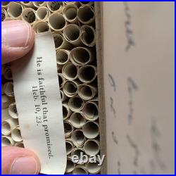 Vintage Antique Religous Scrolls Box'Exceeding Great & Precious Promises' Bible