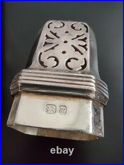 Vintage Antique Sugar Shaker Solid Silver English Hallmarks