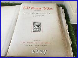 Vintage Antique The Times Atlas Of The World Hardback Early Edition Rare. Large
