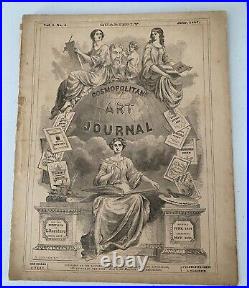 Vintage Antique Vol. 1 No. 4 June 1857 Cosmopolitan Art Journal