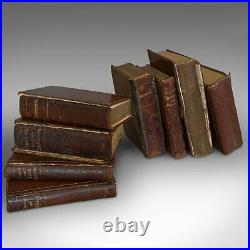 Vintage Asprey's Reference Library, English, Leather, Compendium, 8 Books, 1925