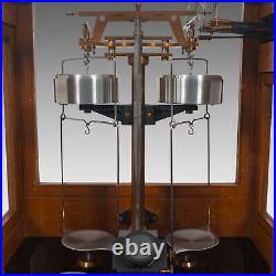 Vintage Balance, English, Mahogany, Scientific Scales, Stanton Instruments, 1960