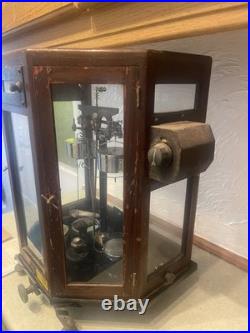 Vintage Balance, English, Mahogany, Scientific Scales, Ste, 1960 STEVENS