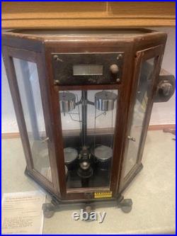 Vintage Balance, English, Mahogany, Scientific Scales, Ste, 1960 STEVENS