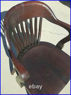 Vintage Bank or Court House England Style B. L. Marble Chair Company Chair #8109
