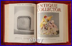 Vintage Book Antique Collector Magazine X6 Bound 1955 Feb Apr June Aug Oct Dec