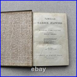 Vintage Botanical Art Book, Garden Flowers, Antique English Illustrated Vintage Botanical Art Book, Garden Flowers, Antique English Illustrated