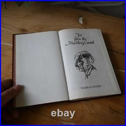 Vintage British Leather Book Antique English Decor Collectible Leatherbound Boo