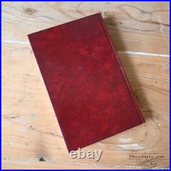Vintage British Leather Book Antique English Decor Collectible Leatherbound Boo