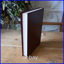 Vintage British Leather Book Antique English Decor Collectible Leatherbound Boo