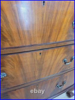 Vintage Chest of Drawers Mid 20th Century English Mahogany Delivery Available