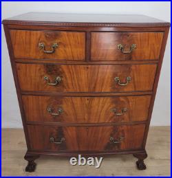 Vintage Chest of Drawers Mid 20th Century English Mahogany Delivery Available