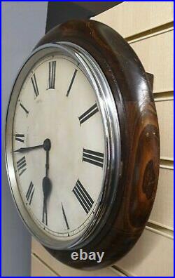 Vintage Circular Office/ Post Office Perivale 8 Day Wall Clock