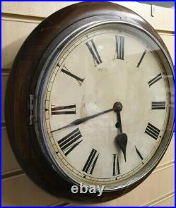 Vintage Circular Office/ Post Office Perivale 8 Day Wall Clock