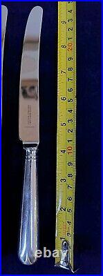 Vintage Cooper Bros Old English Pip Pattern Set 6 Dinner Knives Silver Plated