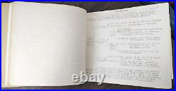 Vintage Cosmology Manuscript Antique Providence College Textbook 1938 Thomism