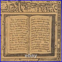 Vintage County Map, Middlesex, English, Framed 16th Century Print, John Norden