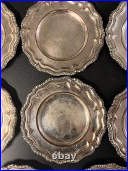 Vintage Crown Silver English Hallmark Silver Over Copper Antique Plate Dishes