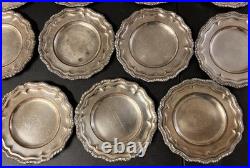 Vintage Crown Silver English Hallmark Silver Over Copper Antique Plate Dishes