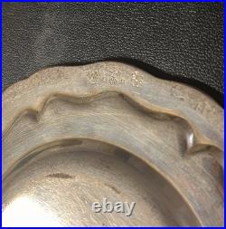 Vintage Crown Silver English Hallmark Silver Over Copper Antique Plate Dishes