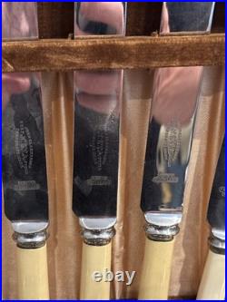 Vintage Cutlery Canteen 47 piece silver plated Old English Sheffield VGC