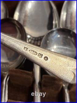 Vintage Cutlery Canteen 47 piece silver plated Old English Sheffield VGC