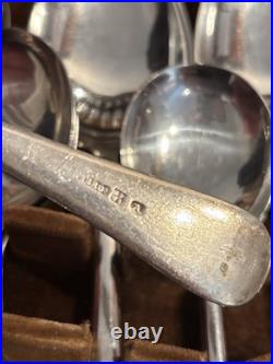 Vintage Cutlery Canteen 47 piece silver plated Old English Sheffield VGC