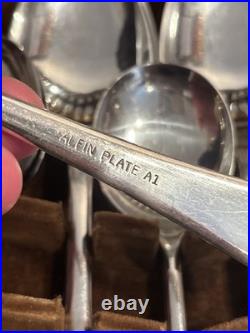 Vintage Cutlery Canteen 47 piece silver plated Old English Sheffield VGC