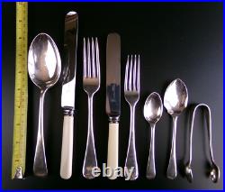 Vintage Cutlery Canteen / Set for 6. Old English pattern. Silver Plated. 1920's
