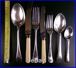 Vintage Cutlery Canteen / Set for 6. Old English pattern. Silver Plated. 1930's