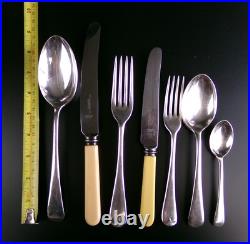 Vintage Cutlery Canteen / Set for 6. Old English pattern. Silver Plated. 1930s Vintage Cutlery Canteen / Set for 6. Old English pattern. Silver Plated. 1930s