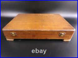 Vintage Cutlery Canteen / Set for 6. Old English pattern. Silver Plated. 1930s Vintage Cutlery Canteen / Set for 6. Old English pattern. Silver Plated. 1930s