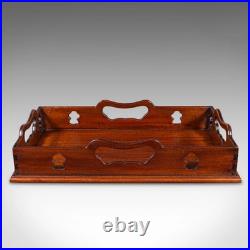 Vintage Decorative Serving Tray, English, Cocktail Platter, Georgian Revival