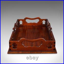 Vintage Decorative Serving Tray, English, Cocktail Platter, Georgian Revival