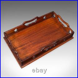 Vintage Decorative Serving Tray, English, Cocktail Platter, Georgian Revival